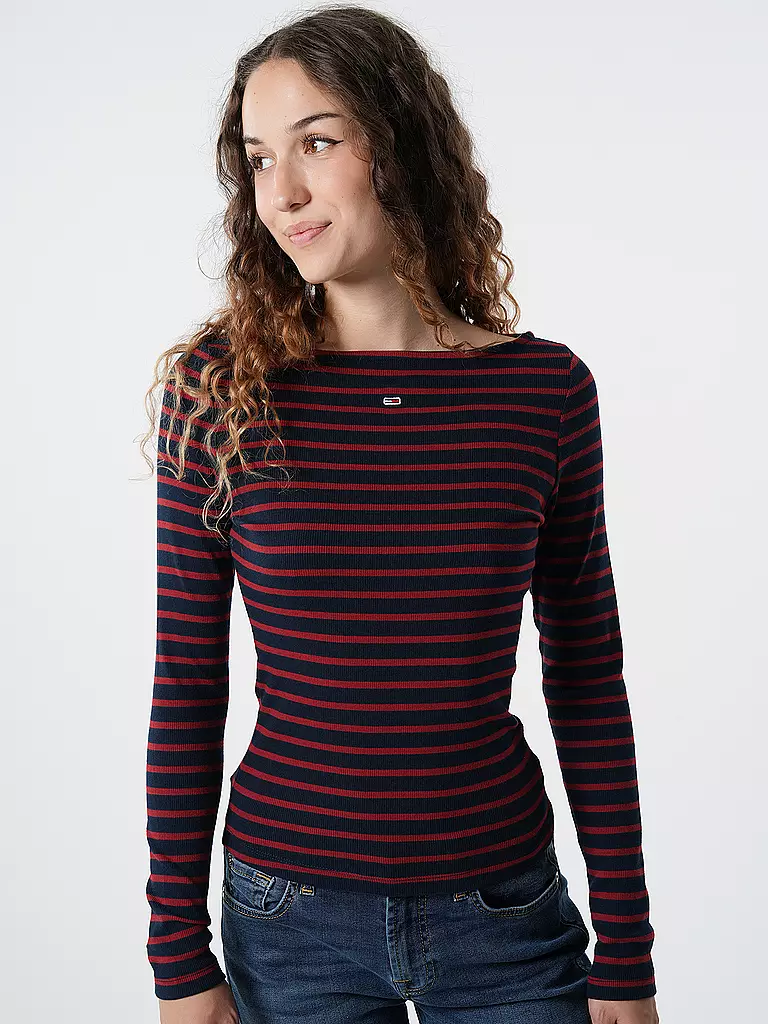 TOMMY JEANS Langarmshirt dunkelblau