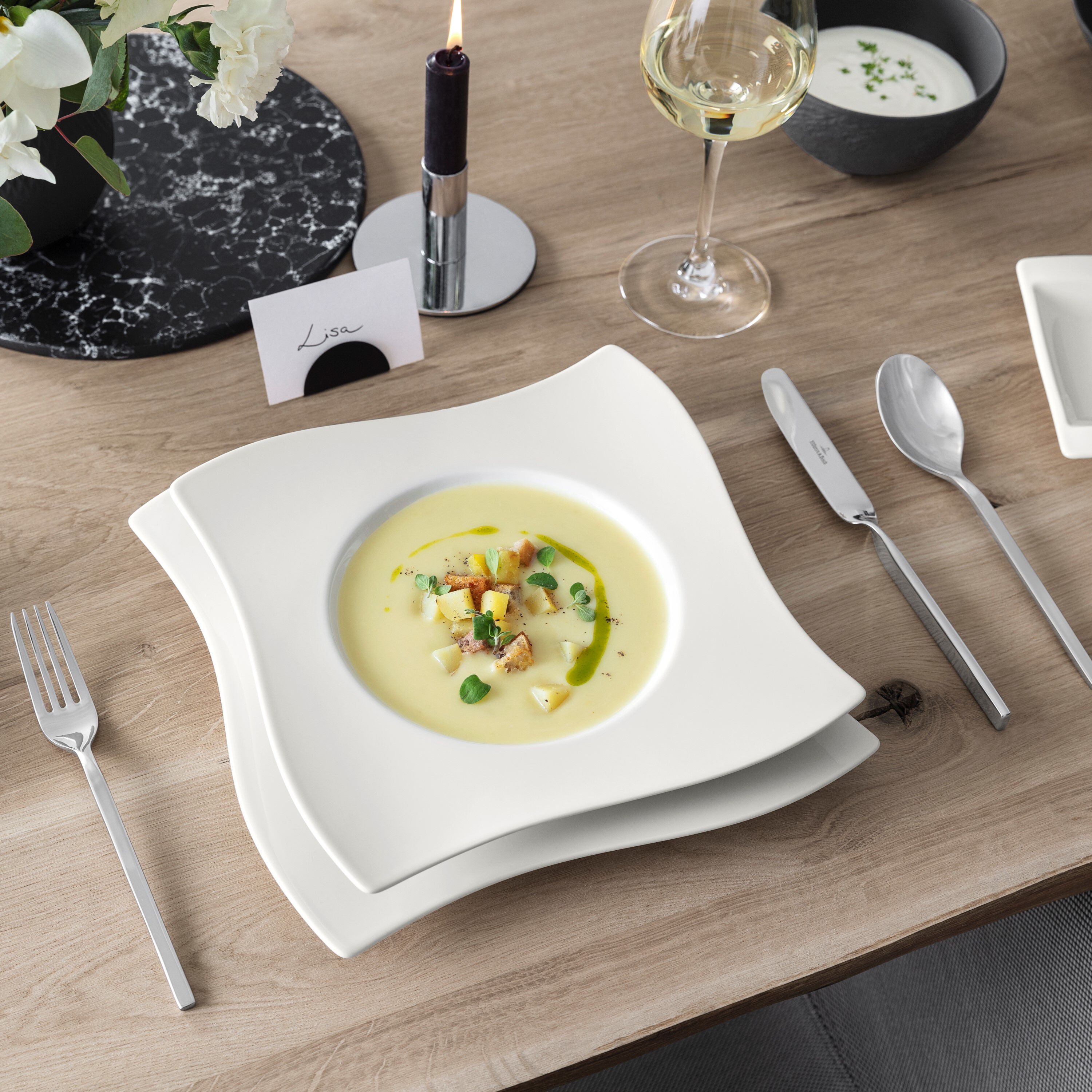 NewWave 64-piece flatware set stainless steel