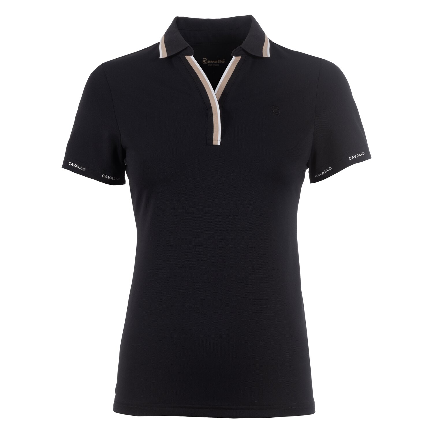 Cavallo Poloshirt CAVAL PIQUE POLO - black