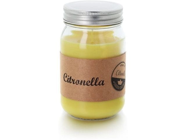 balthasar Gartenkerze Citronella Jar Gelb Anti-Mückenkerze