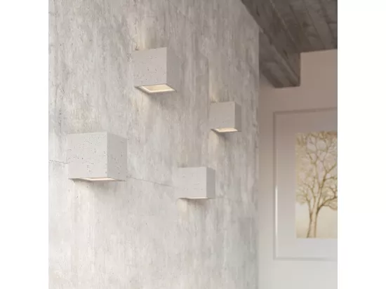 Sollux Lighting Leo Applique murale Up & Down gris béton, 12 cm