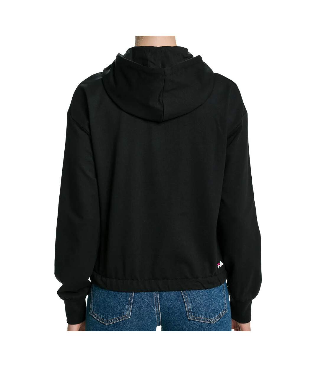 Sweat capuche Noir Femme Fila Burdur Cropped Hoody