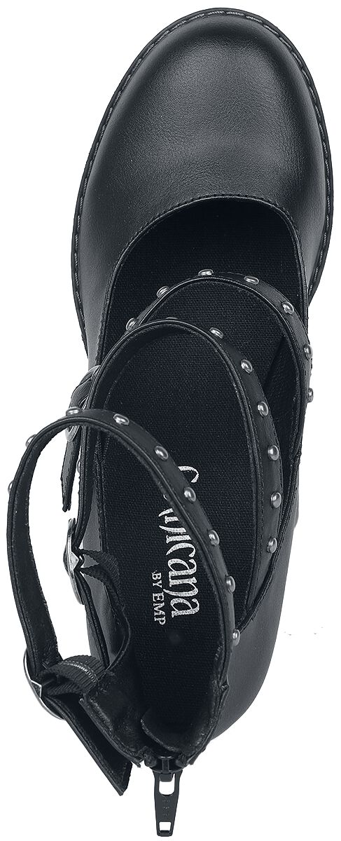 Talons hauts avec sangles et clous | Gothicana by EMP Talons hauts