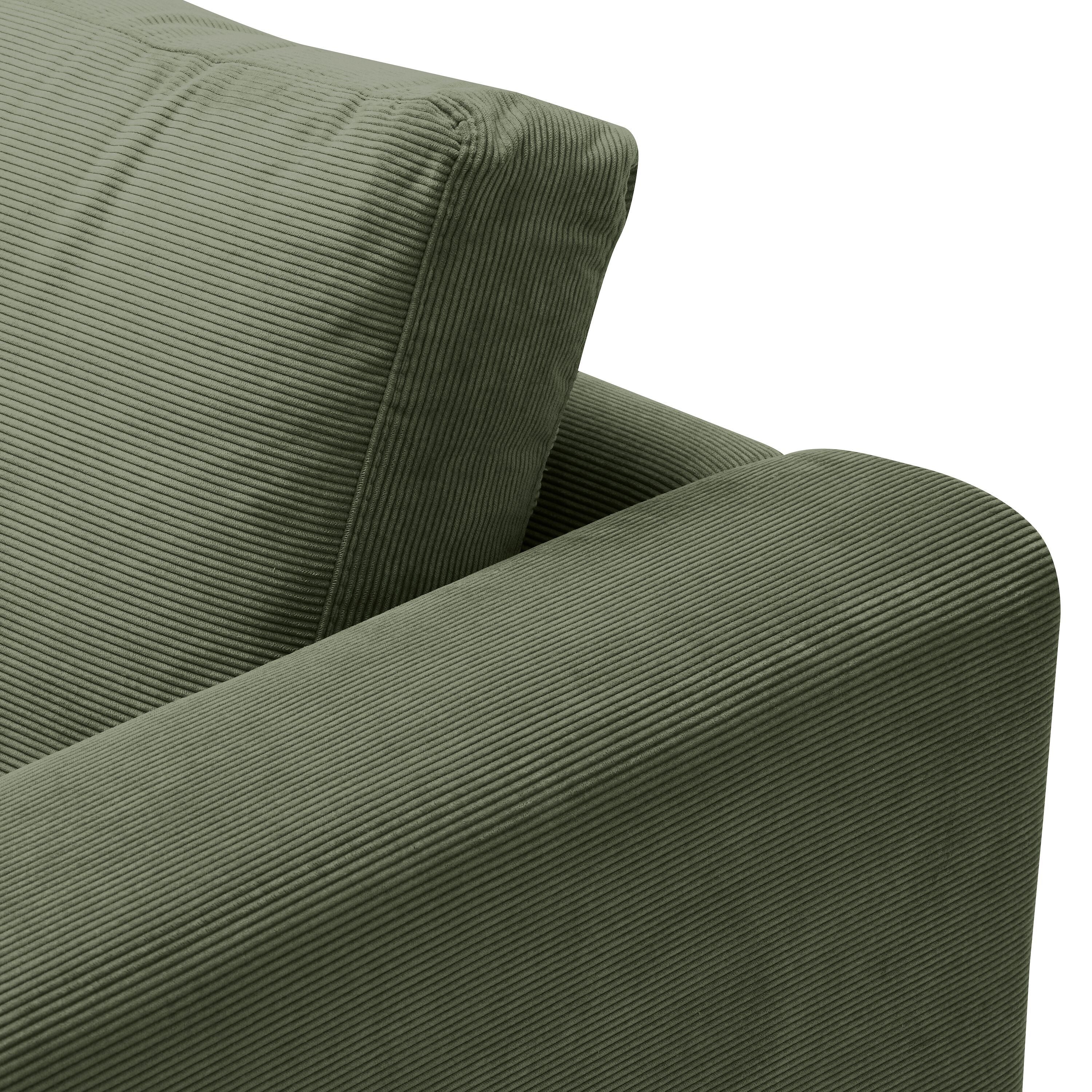 DIENER Ecksofa - Grün / B: 235.0 cm x T: 156.0 cm x H: 81.0 cm