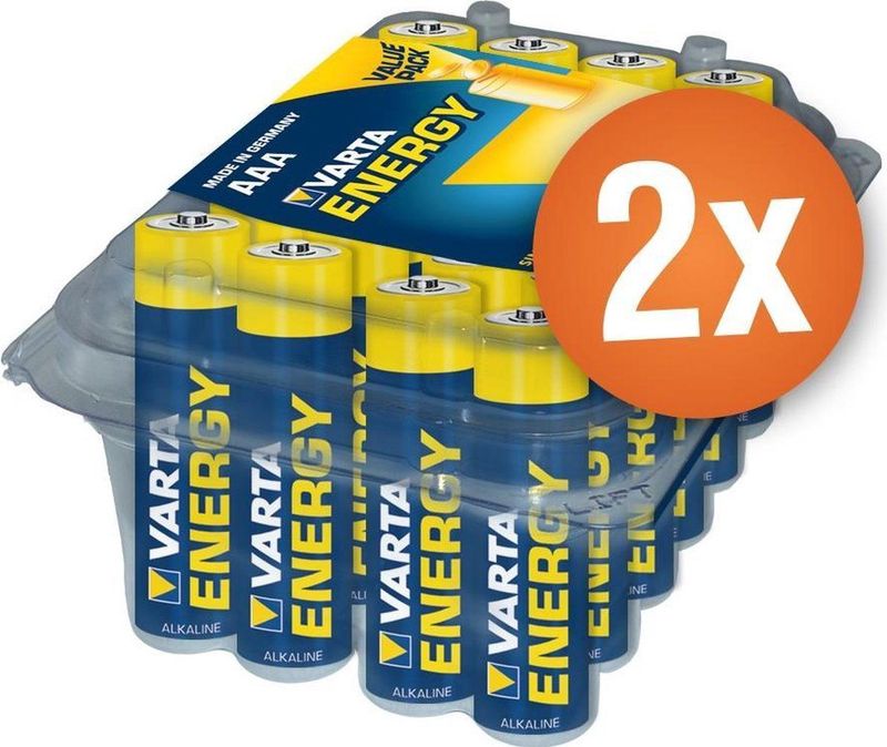 Varta - High Energy - AAA Batterijen - Voordeelpak van 48 Stuks - 1,5V