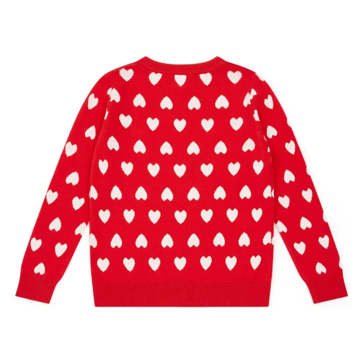 Bonton Pull Paula Cœurs | Rouge