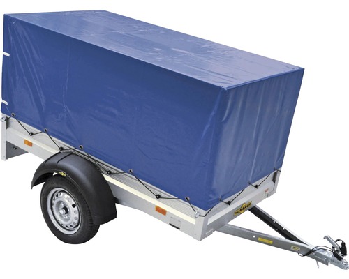 Humbaur afdekzeil en frame voor Startrailer Basic blauw voor laadhoogte 100 cm 2070 mm x 1000 mm