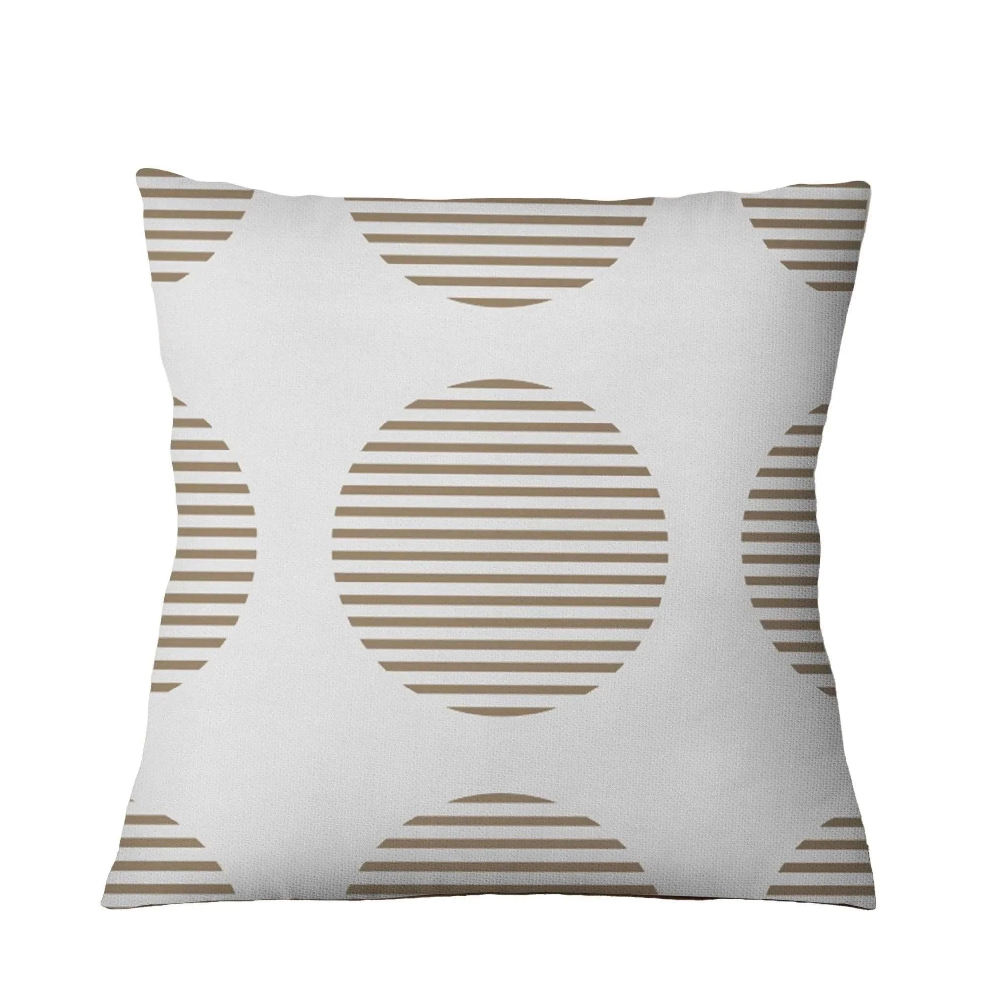 Modern Beige Pillow Cushion  & Cover | Geometric Decorative Pillow | Sofa Living Room Decoration