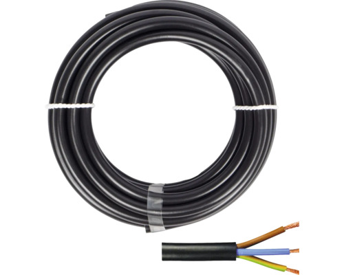 H05 VV-F 3G1,5 mm² slang, 5 m, zwart