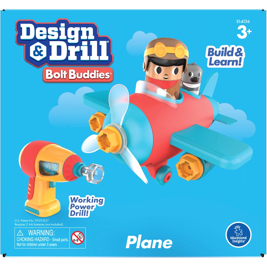 Learning Resources® Design & Drill® Bolt Buddies® Flugzeug