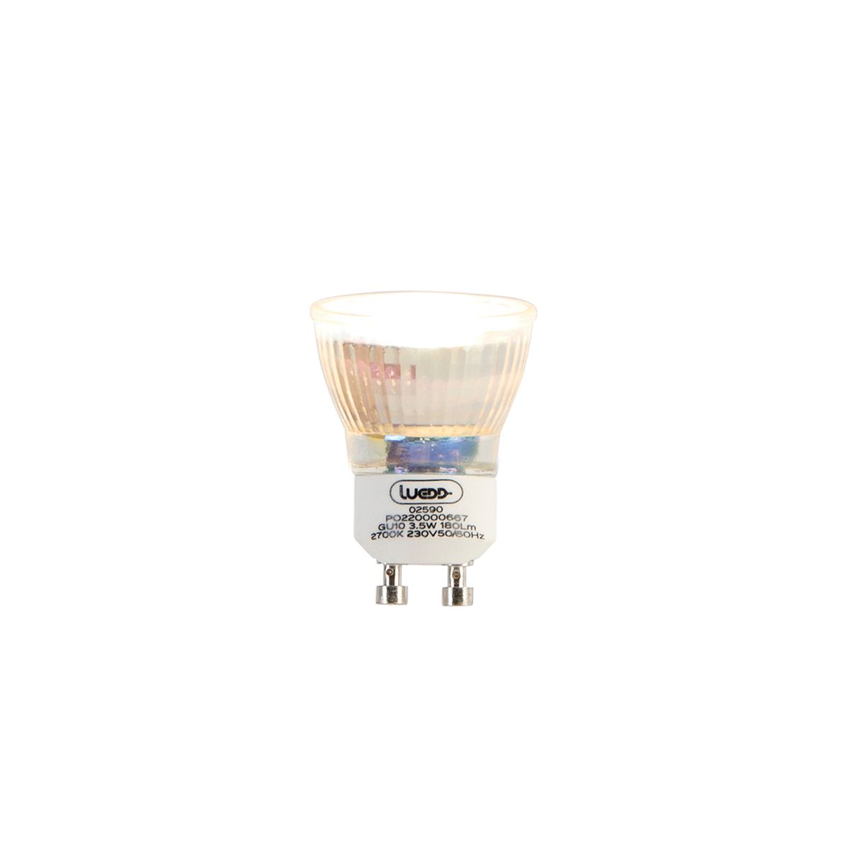 Set van 5 GU10 LED lampen 35mm 3,5W 180 lm 2700K
