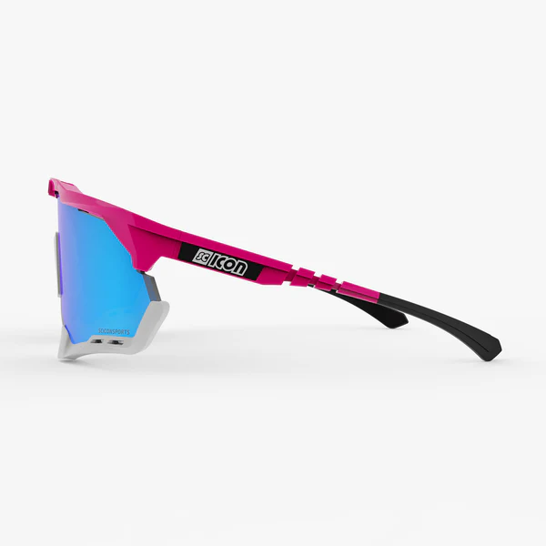 Scicon Aeroshade XL cykelbriller pink fluo/multimirror blå
