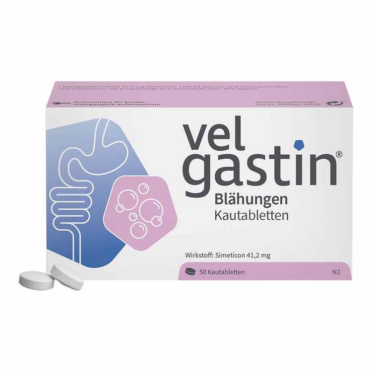 Velgastin Blähungen Kautabletten, 50 St