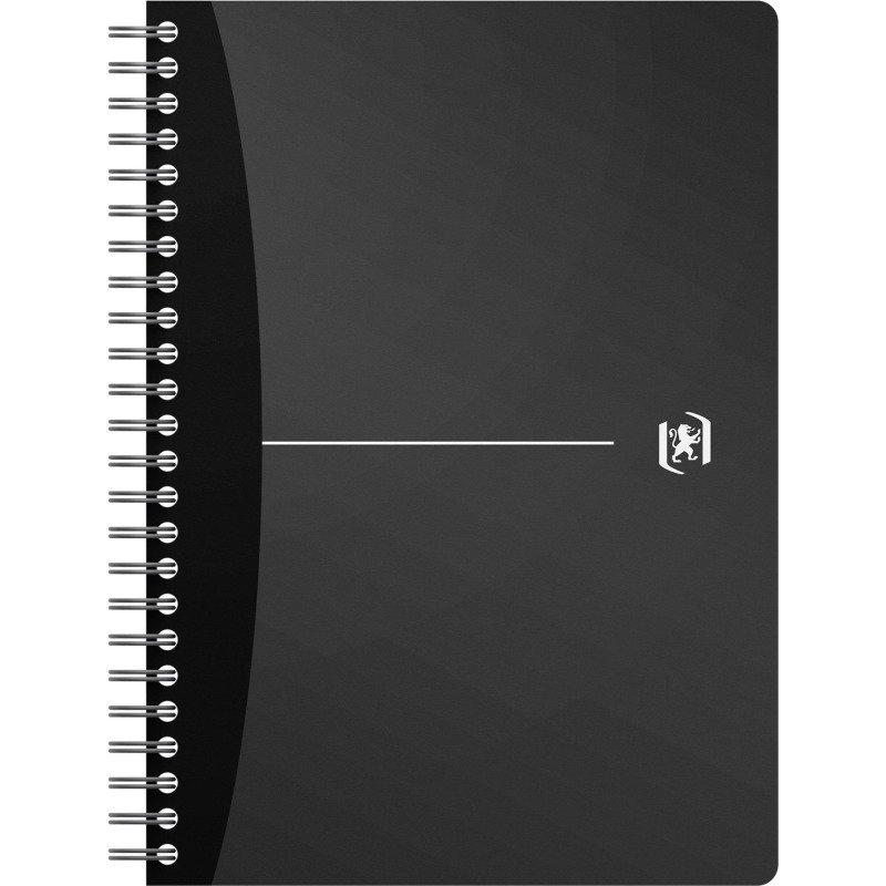 Cahier spirale Oxford Urban mix A5 14,8 x 21 cm - blanc ligné - 180 pages