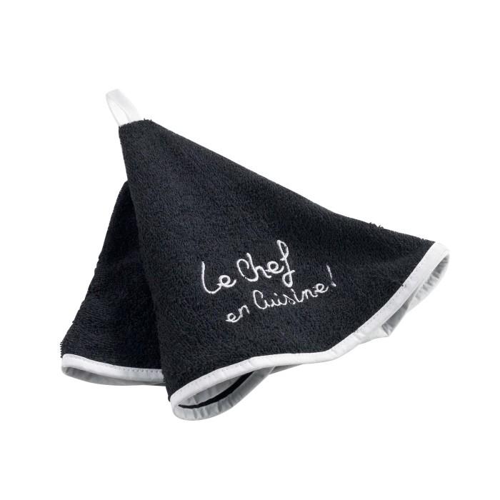 ESSUIE MAIN ROND 60 CM EPONGE BRODEE CUISTOT NOIR