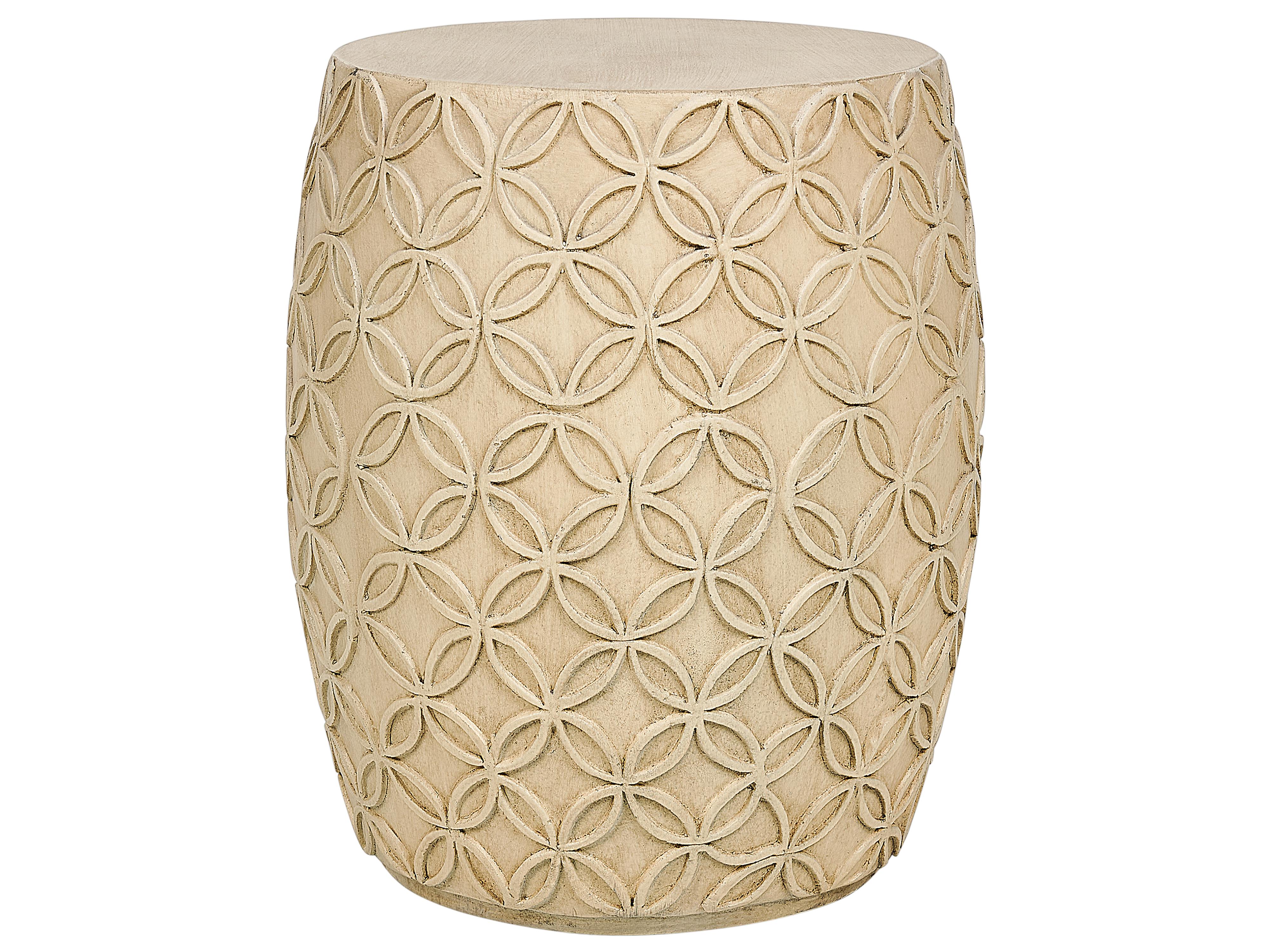 Bijzettafel ZOGNO 33 cm 33 cm Lichtbeige
