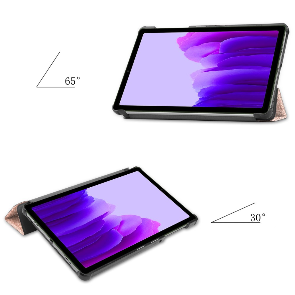 Samsung Galaxy Tab A7 Lite Leder Tasche Smart Cover Hülle - Roségold