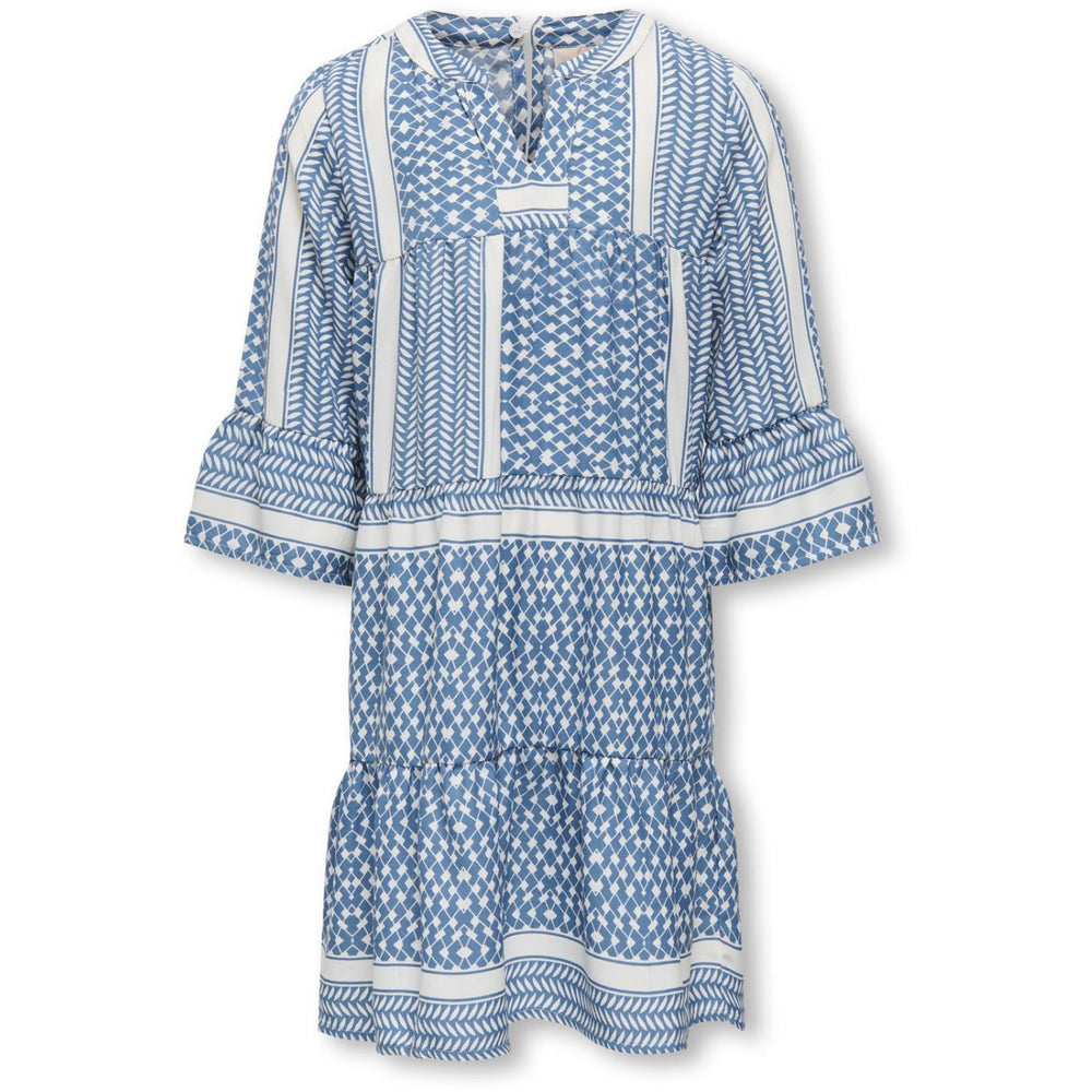 Køb kids ONLY Coronet Blue Cloud Dancer Alberte Life 3/4 Kjole