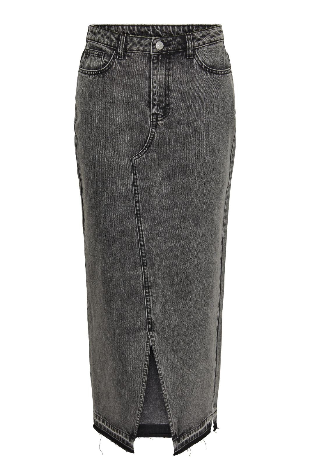 Pieces Pcnora Ankle Skirt 4499395 grey denim