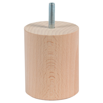 Duraline meubelpoot rond zwart Ø6,4x8 cm
