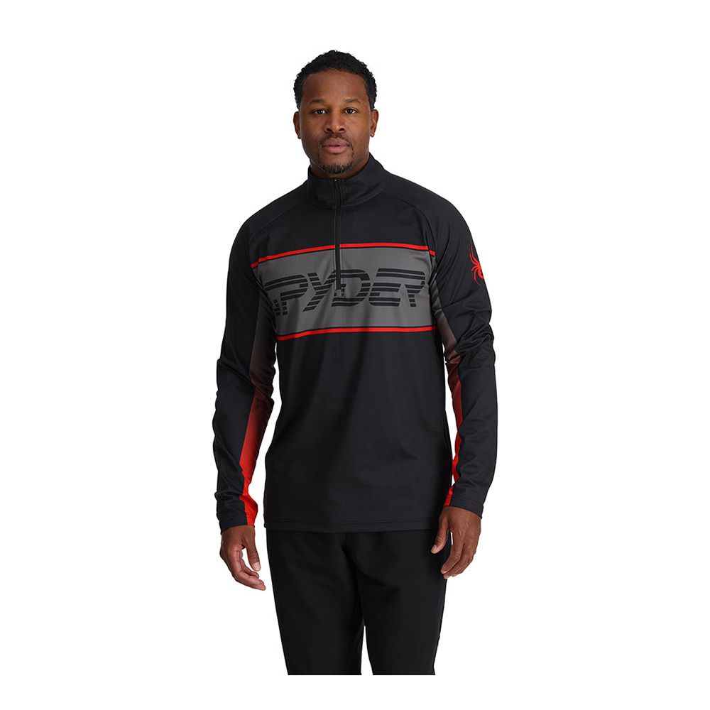 Spyder PARAMOUNT 1/2 ZIP - Sweat Homme black