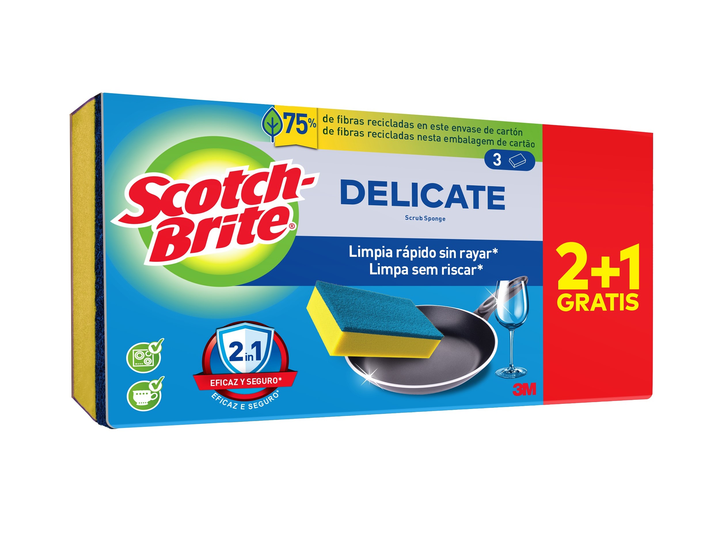 ESFREGÃO SCOTCH BRITE AZUL 2 1