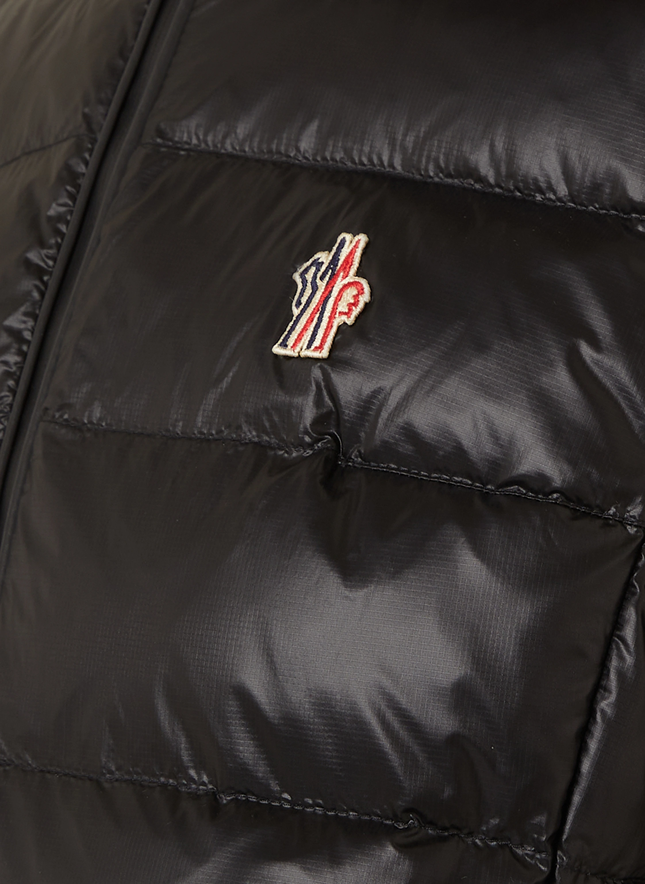 MONCLER GRENOBLE Daunenweste im Materialmix
