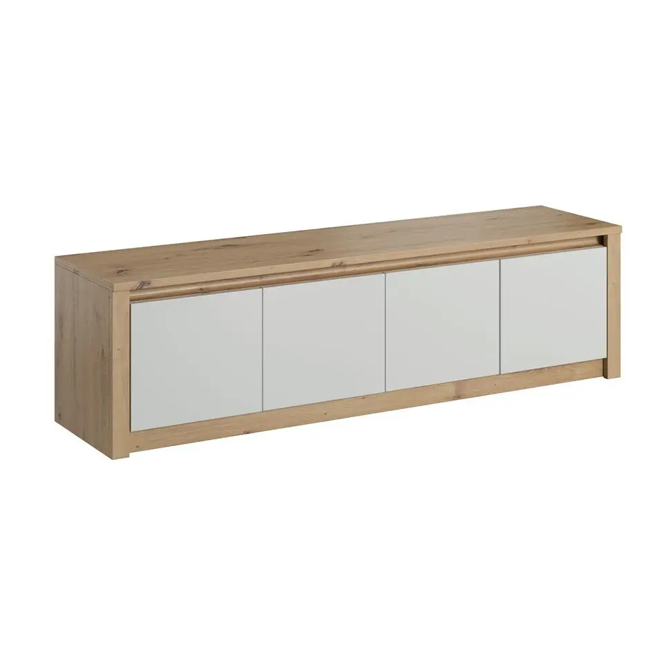Meubella - TV-Meubel Melody - Wit - Eiken - 170 cm