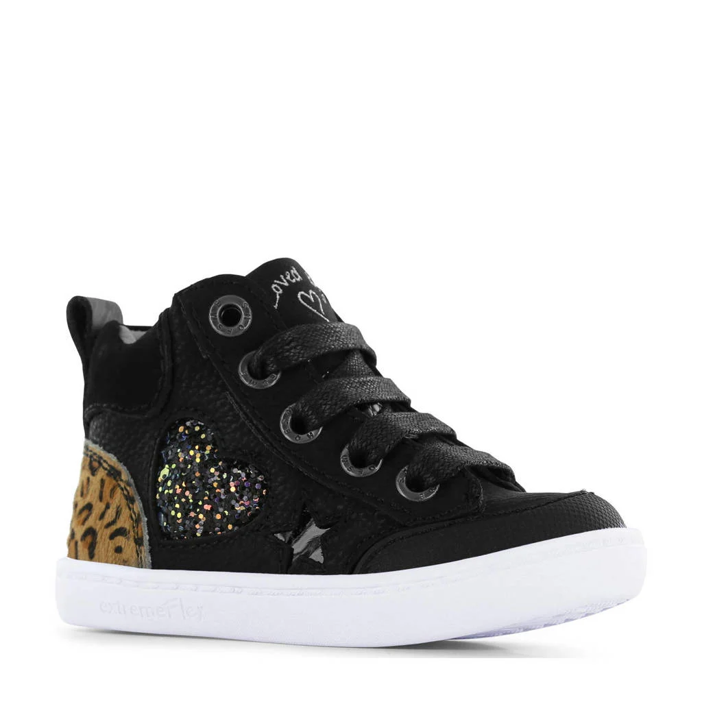 Shoesme leren sneakers zwart