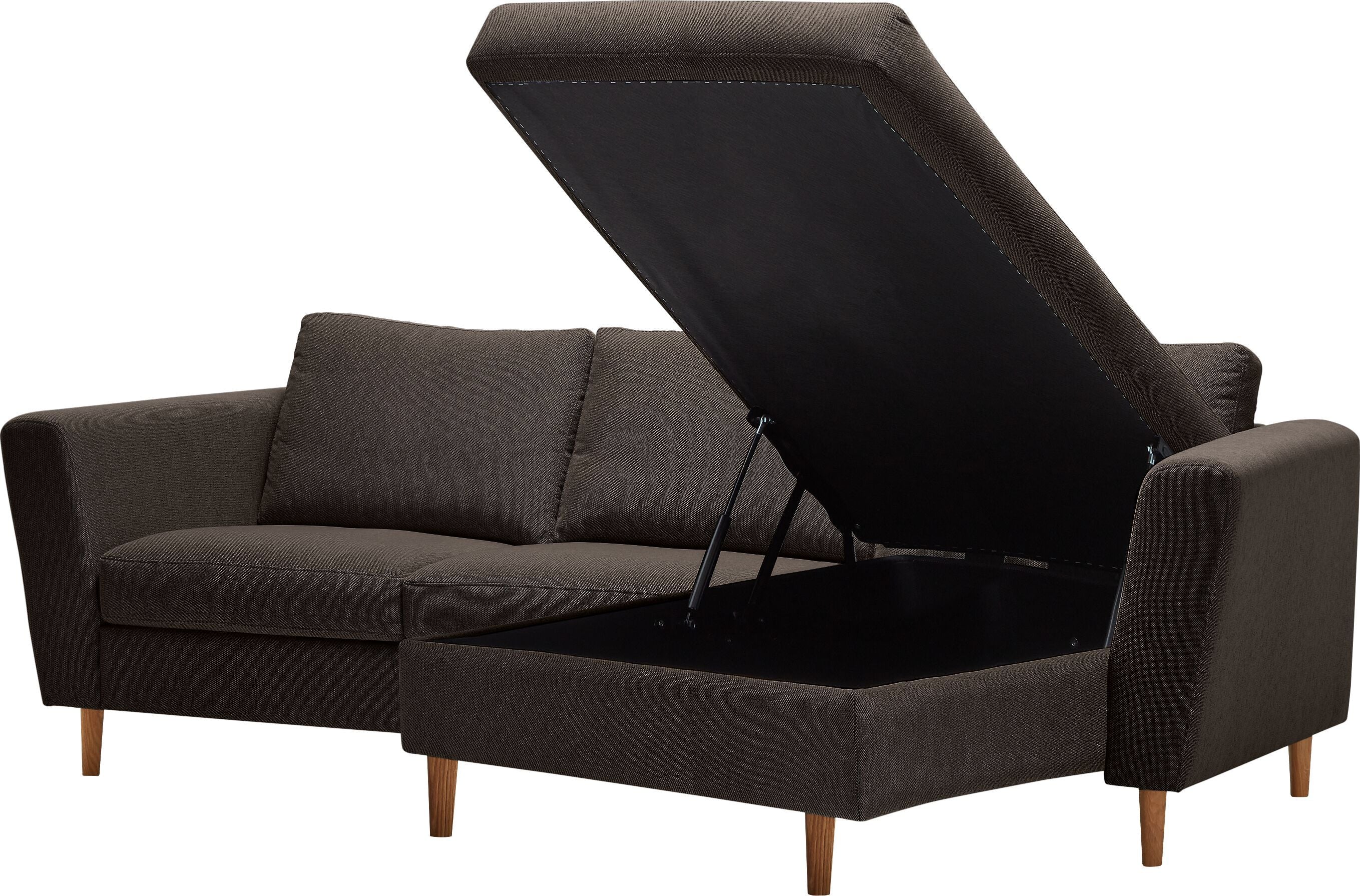 DIENER Ecksofa - Braun / B: 235.0 cm x T: 156.0 cm x H: 81.0 cm