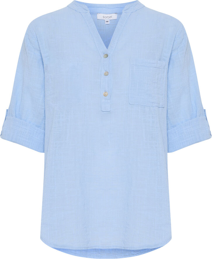 Sorbet SBALEXA SOLID BLOUSE Cerulean