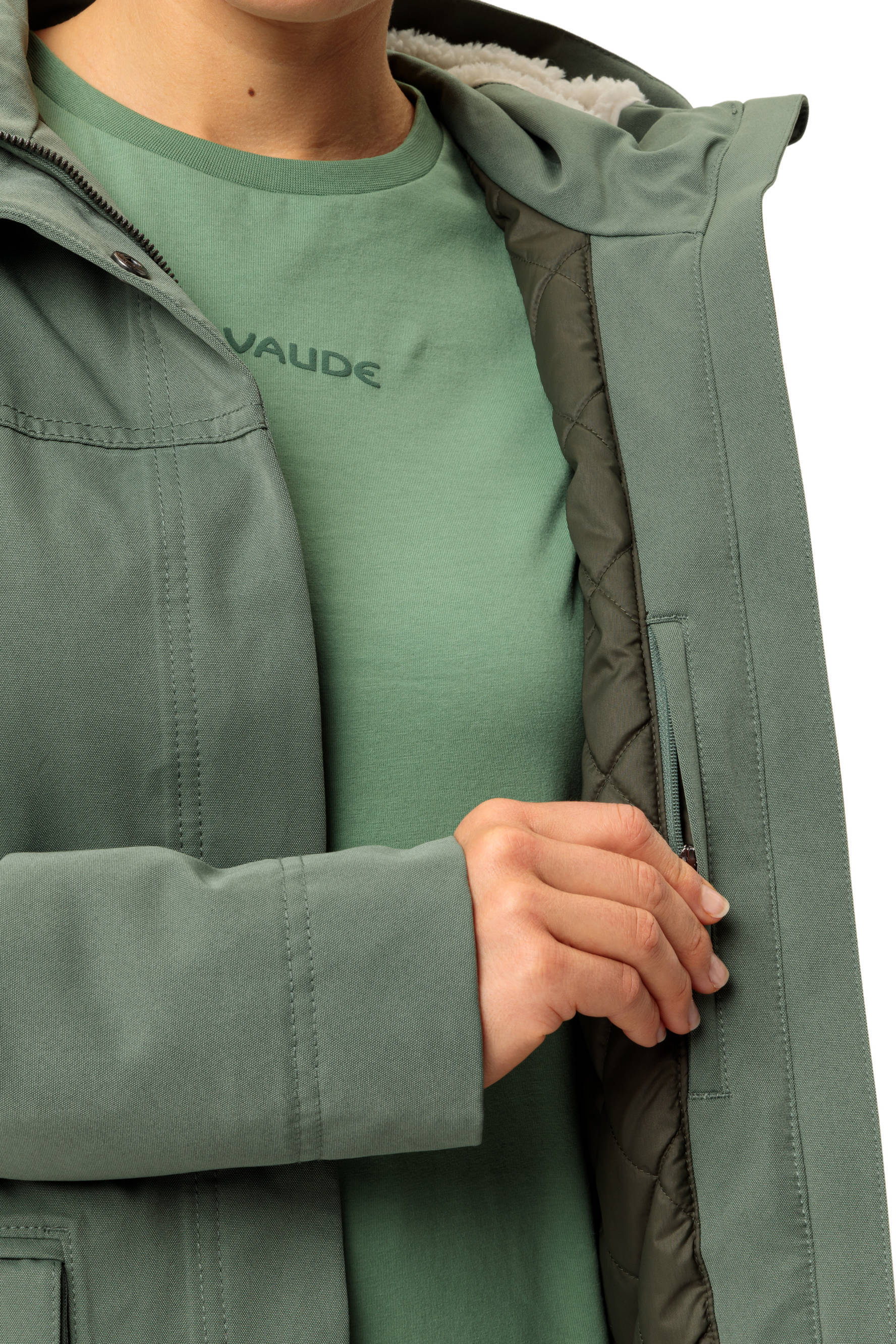 VAUDE parka Manukau groen
