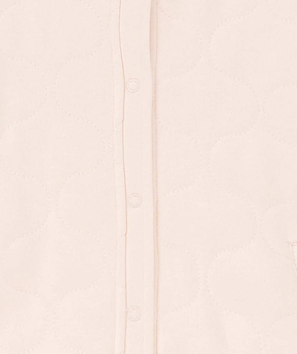 CARDIGAN ROSE ÉVOLUTIF FILLE EN FIBRES RECYCLÉES