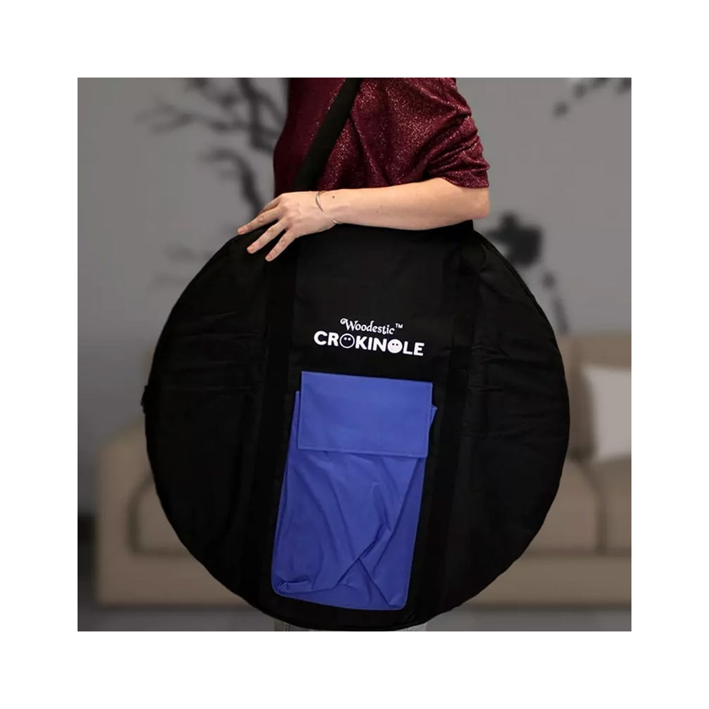 Woodestic Crokinole Tournament Carry Case (Bleu)