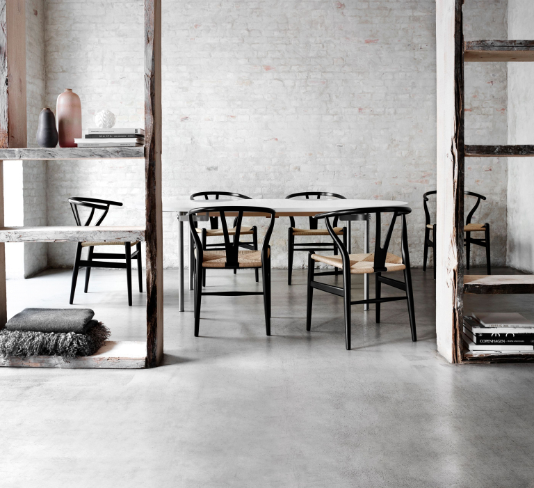 Carl Hansen & Son CH24 Wishbone stoel Colours Black Orange Red