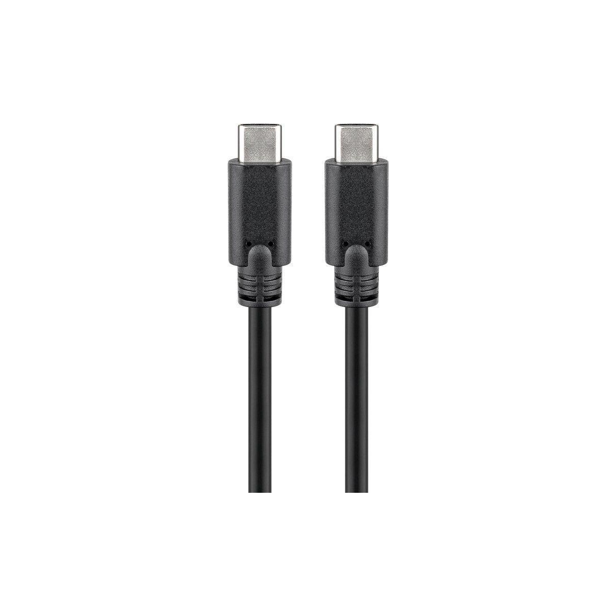 Goobay 67976 USB-C 3.1 generasjon 1 kabel, svart, 1m