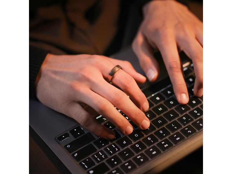 RingConn Smart Ring Gen 2 Air Grösse 10 Gold Ultradünner Smart Ring mit Gesundheitsüberwachung
