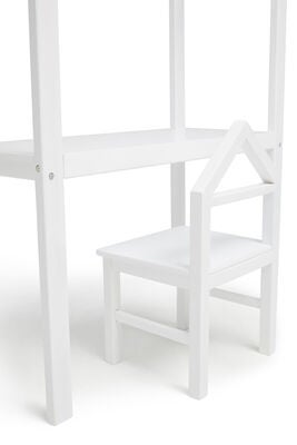 JLY  Hus Skrivebord med Stol, Hvit