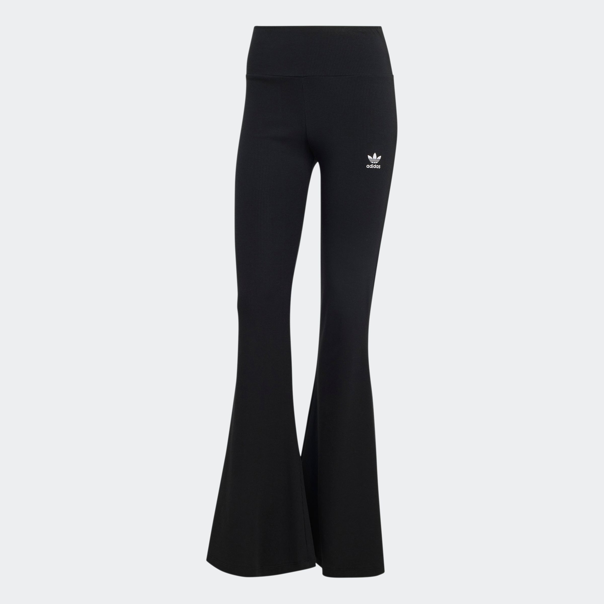adidas Originals Leggings »ESS FL LEGGINGS«  mit ausgestelltem Bein und Ripp Optik, hoher Bund