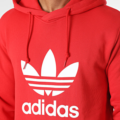 Sweat Capuche Trefoil IM4497 Rouge
