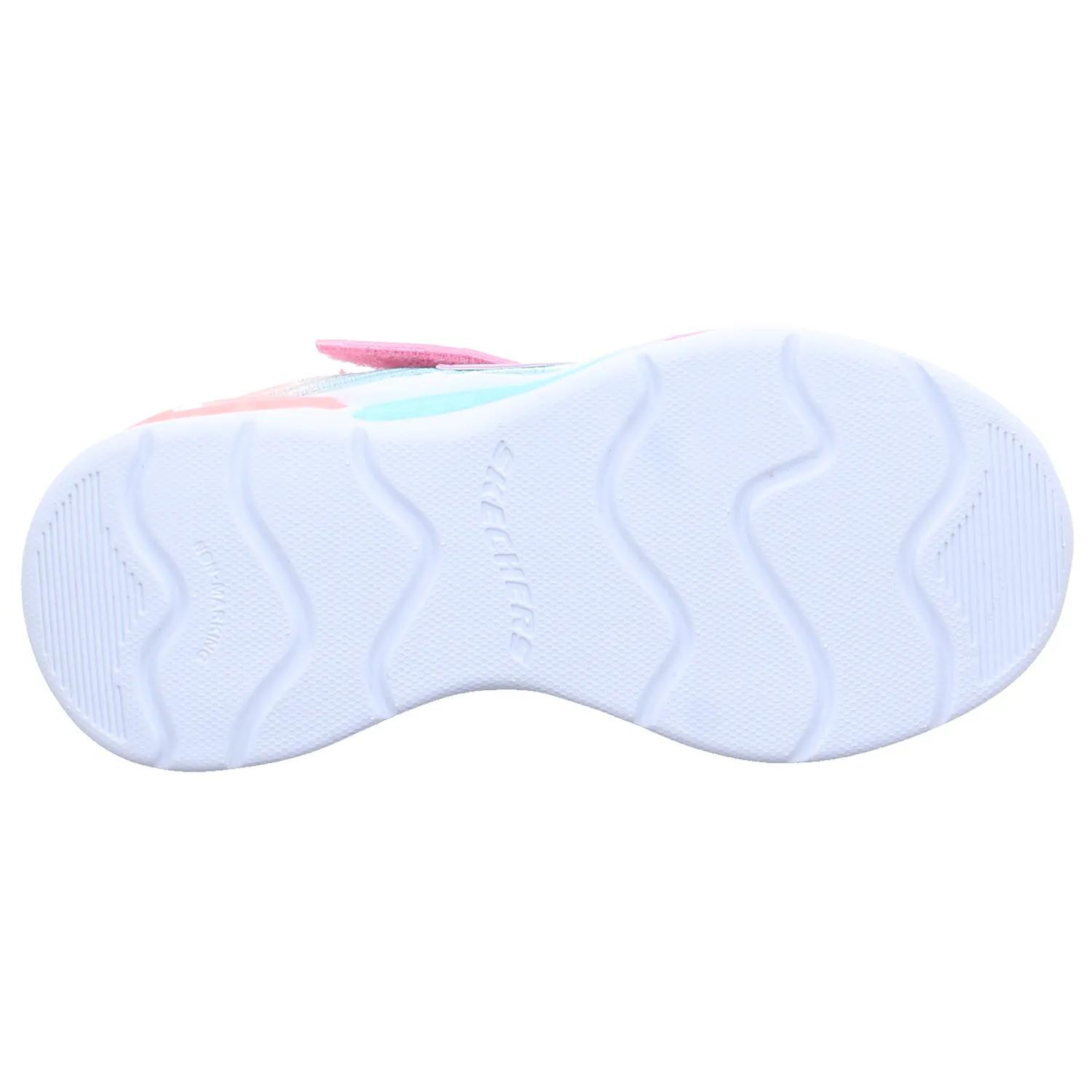 SKECHERS Kleinkinder-Halbschuh Klett Rosa Textil  Sneaker