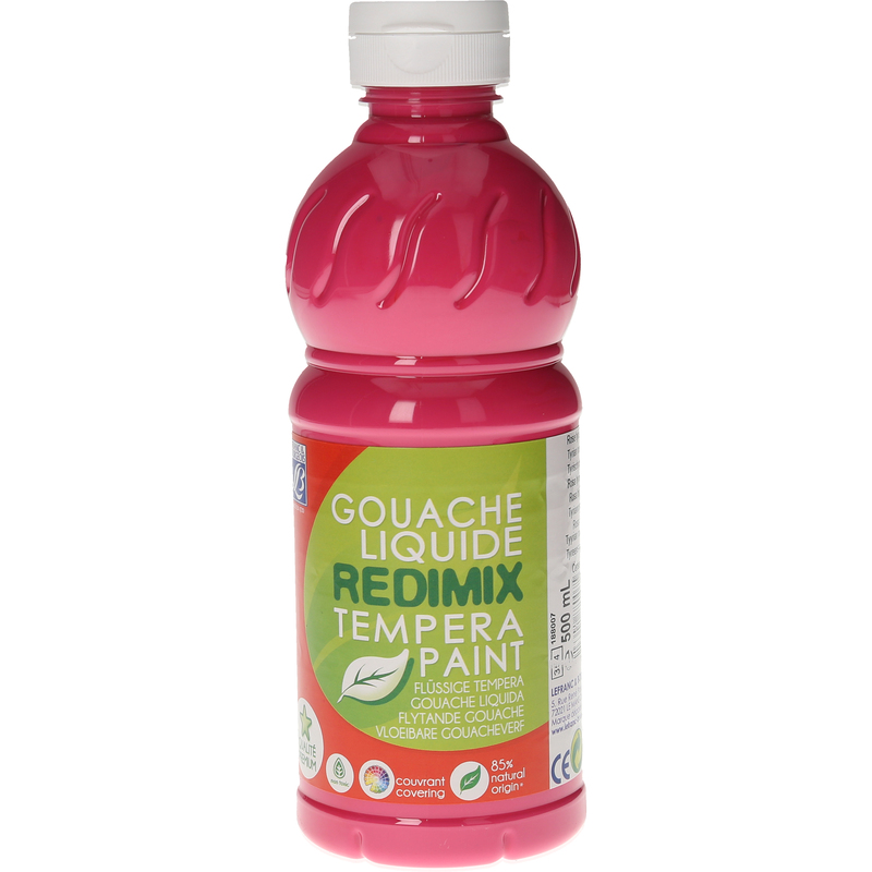 Lefranc & Bourgeois Plakatfarbe Redimix, 500 ml, rosa, 1 Stück