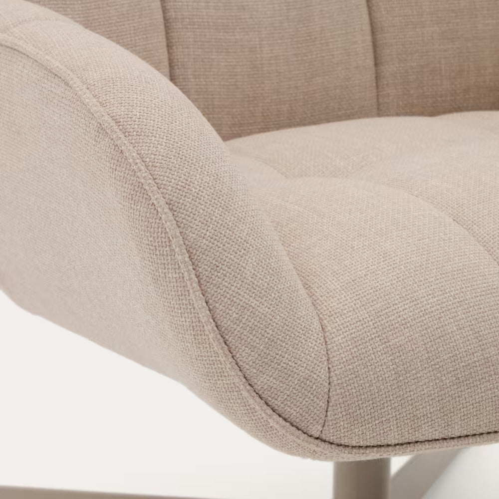 Kave Home Jaspe Draaifauteuil - Beige