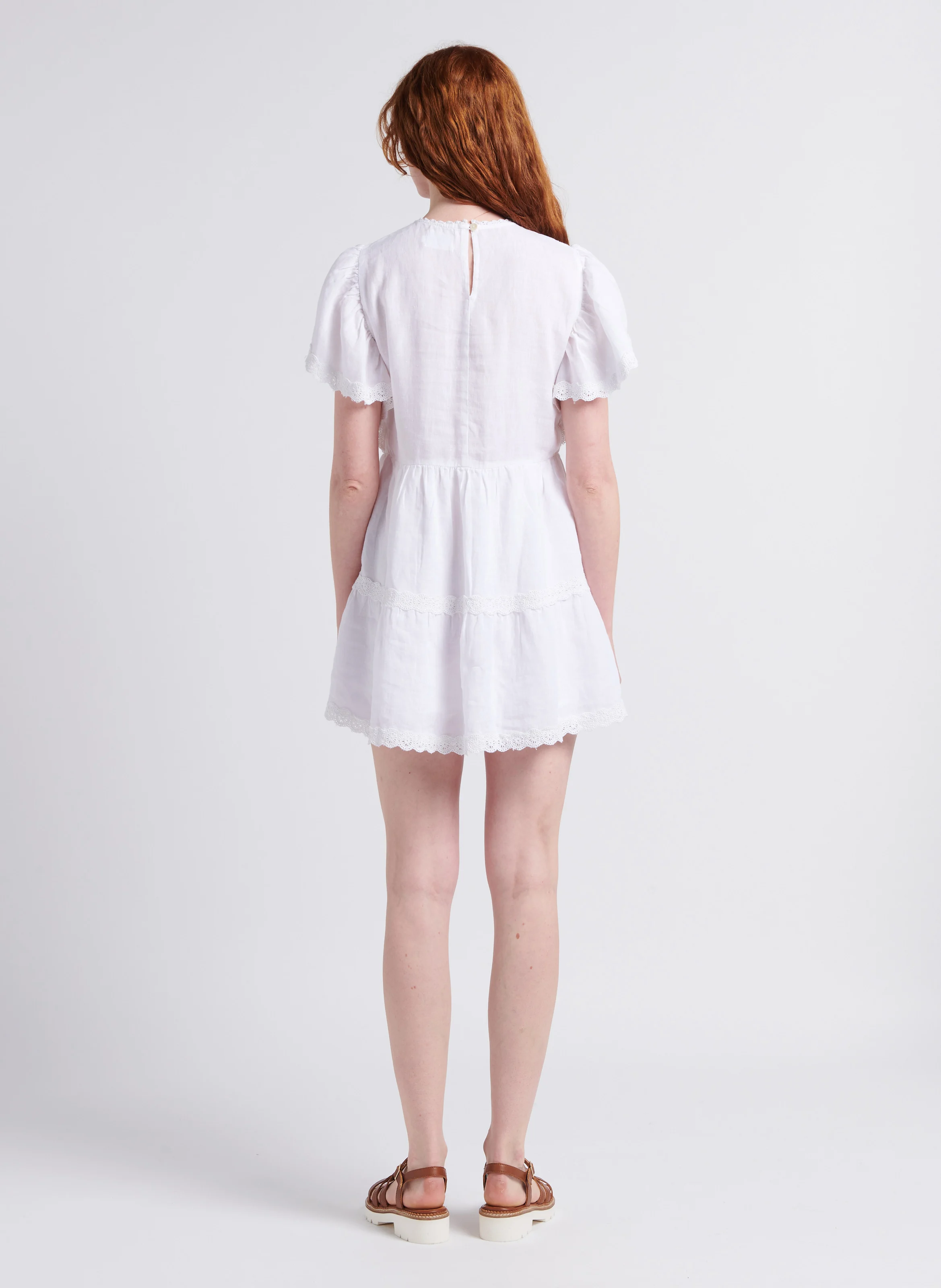 ISIDOLE - Sandales plates en cuir | Marron