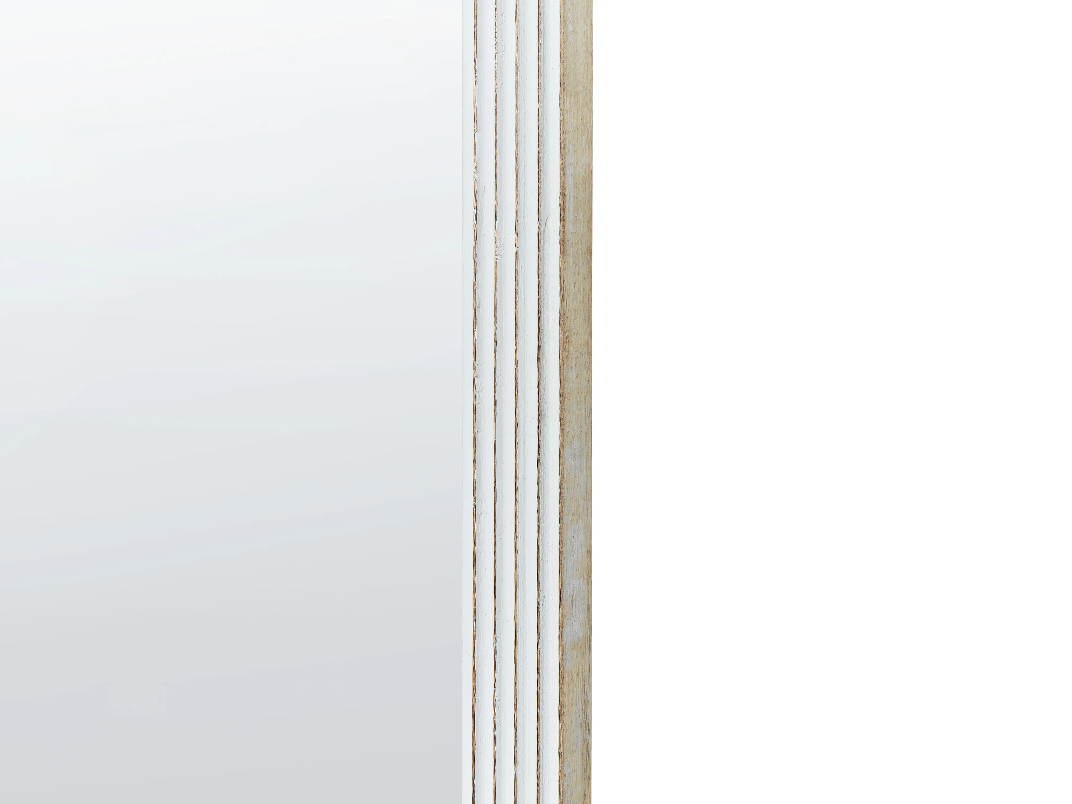 Wandspiegel BRIANT 56 cm 130 cm Mangohout Wit