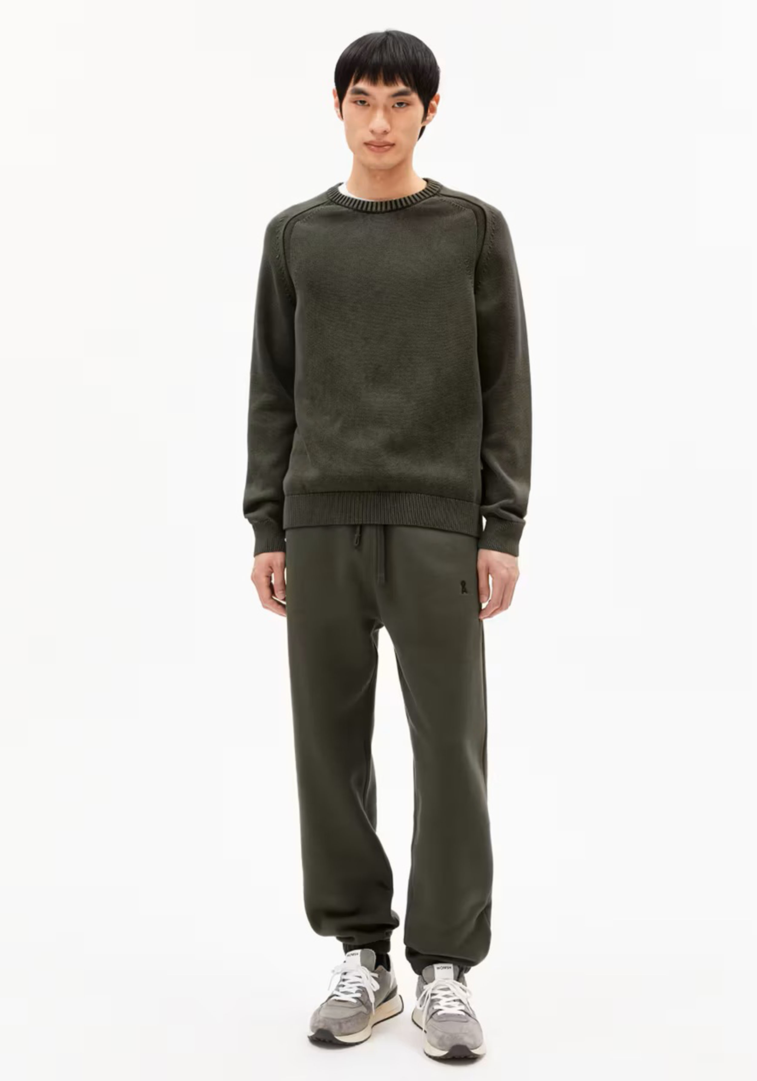 Armedangels Sweathose Baasti Fleece Forest Pine