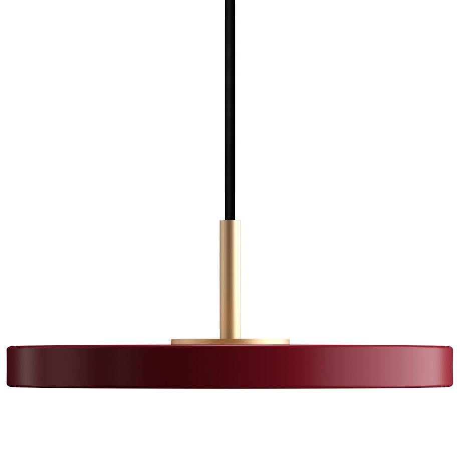 Asteria Micro hanglamp dimbaar LED Ã15 messing|robijnrood