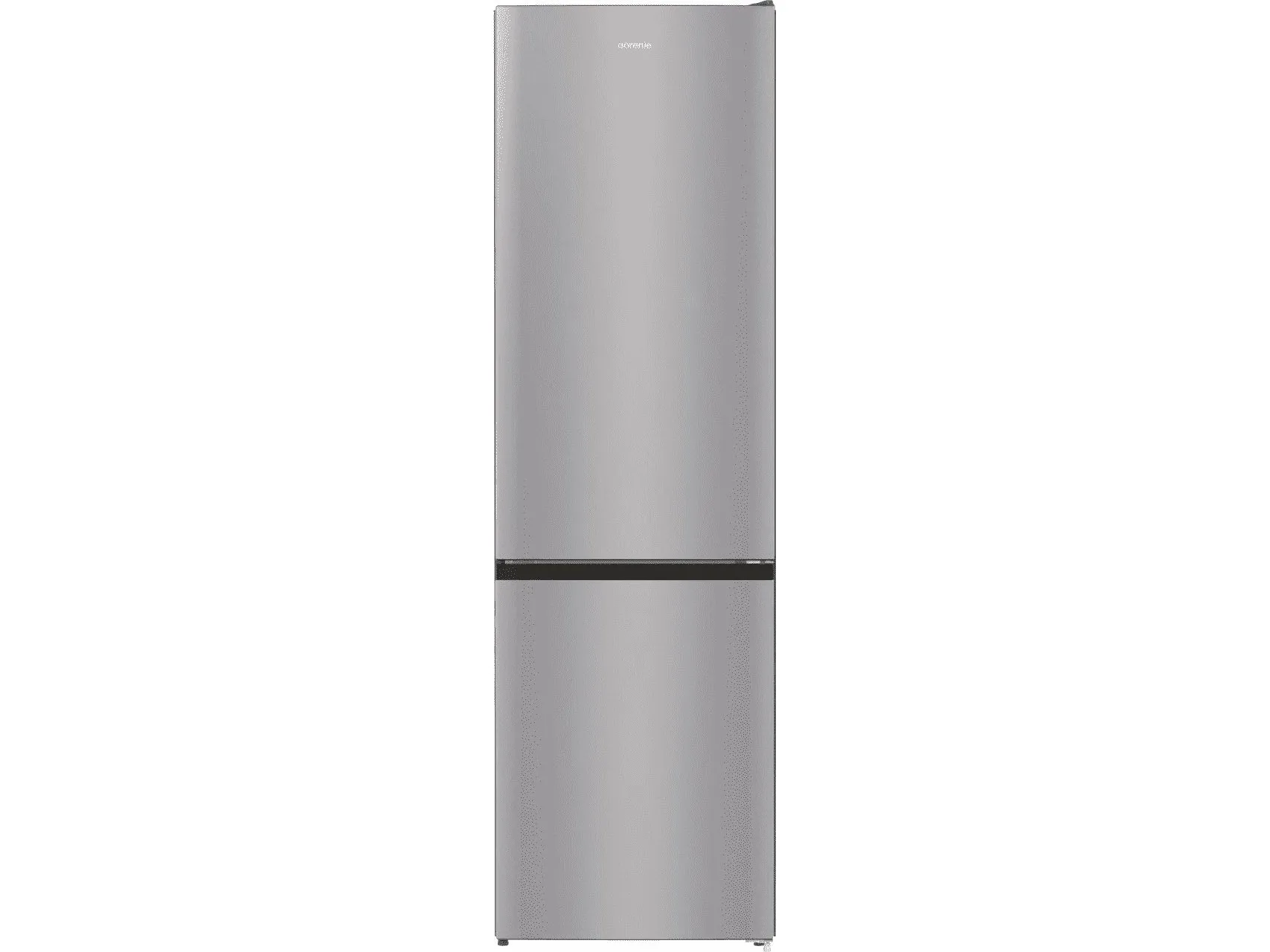 Gorenje NRK6202ES4 - Køleskab/fryser - bund-fryser - bredde: 60 cm - dybde: 59.2 cm - højde: 200 cm - 331 liter - Klasse E - struktureret grå metallisk