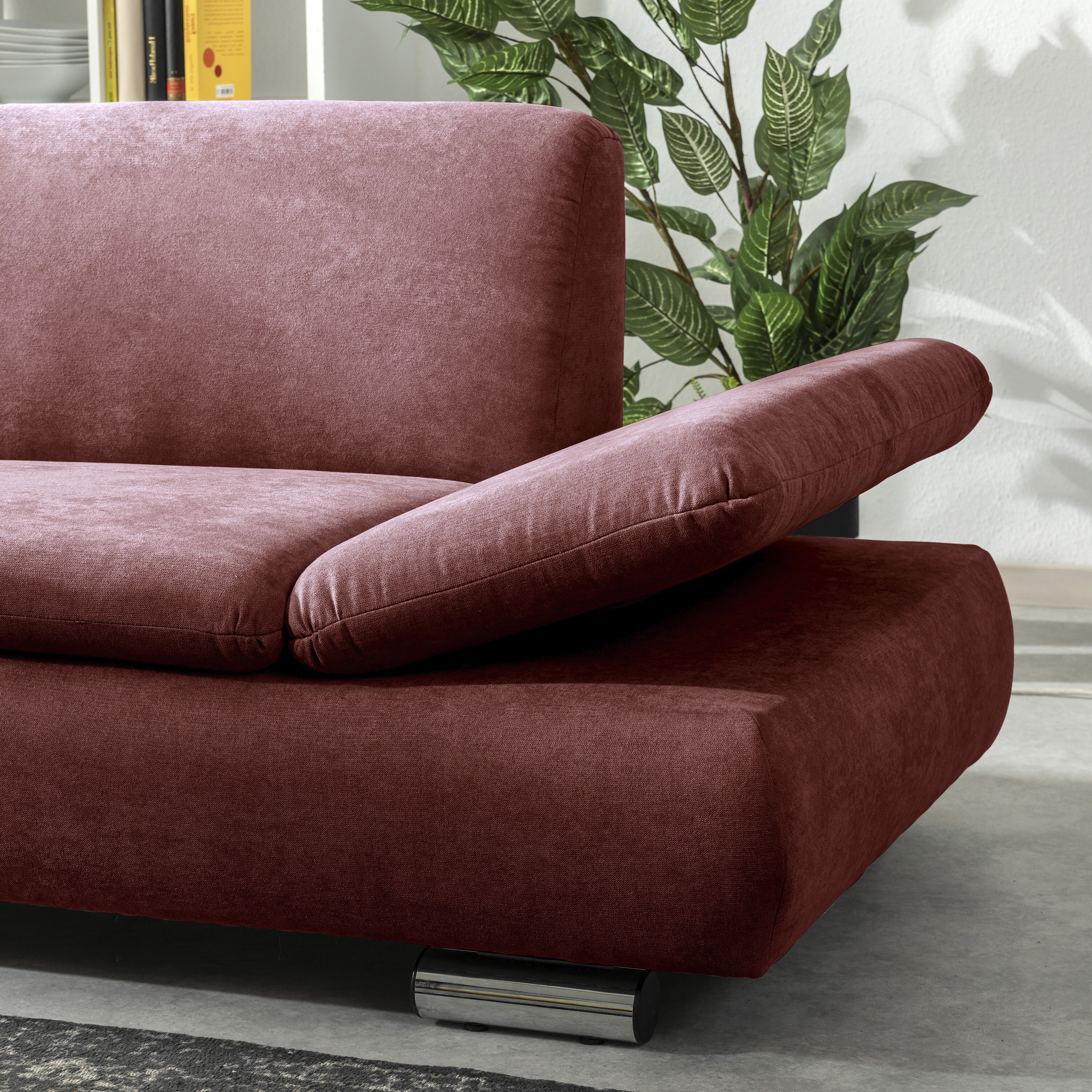 Max Winzer Terrence Ecksofa links mit Sofa 2,5-Sitzer rechts rot