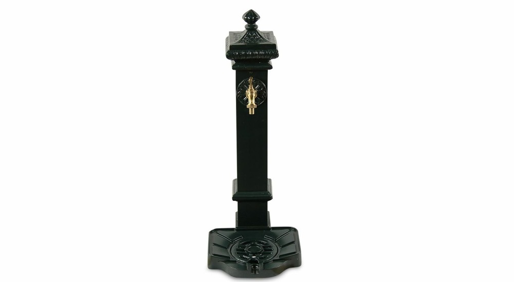 Fontaine de jardin aluminium-métal vert 29x33x76cm